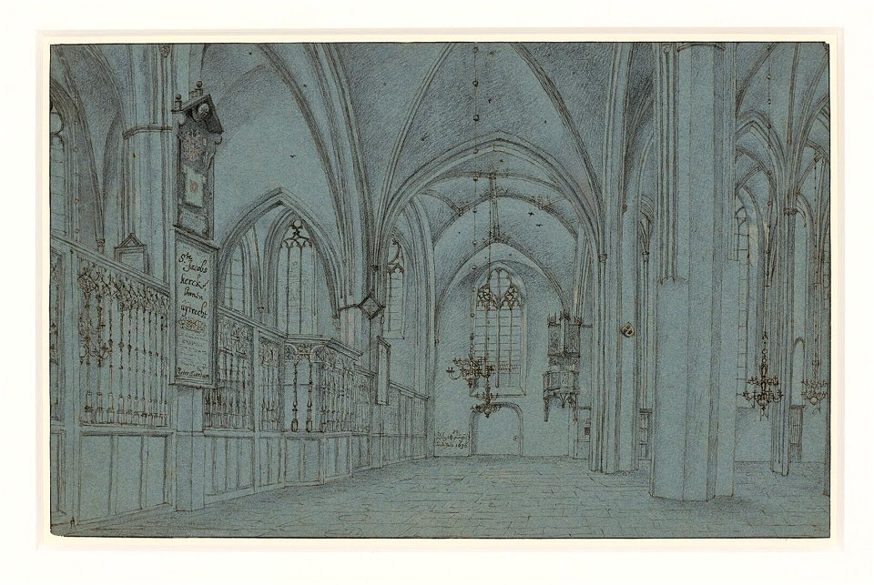 Saenredam - Interior of St James' Church in Utrecht, H 182 (PK)