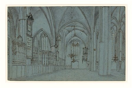 Saenredam - Interior of St James' Church in Utrecht, H 182 (PK)