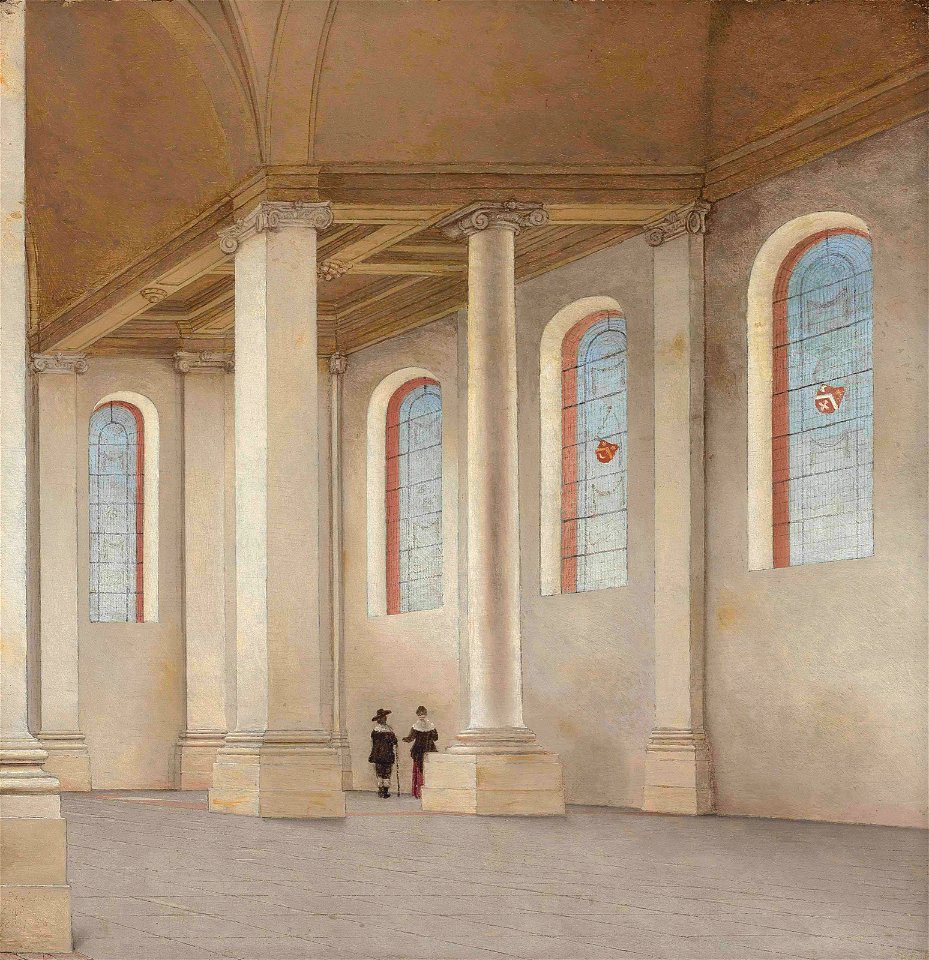 Saenredam - The interior of the Nieuwe Kerk, Haarlem, seen from the south-west, circa 1600, 5584803