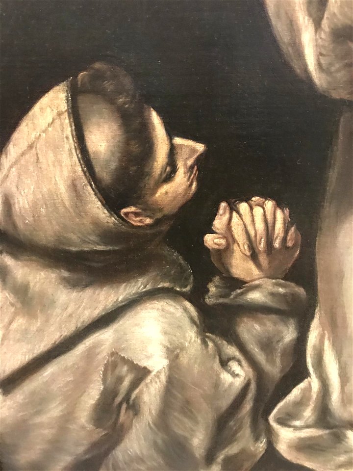 Saint François et frère Léon détail 2