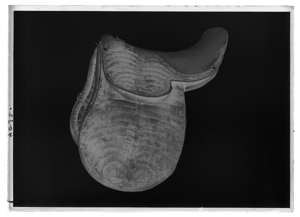 Sadel, engelsk sadel, 1800-1850 - Livrustkammaren - 26385-negative