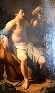 Saint Jean-Baptiste tenant un mouton - Bartolomeo Manfredi - Q18573491