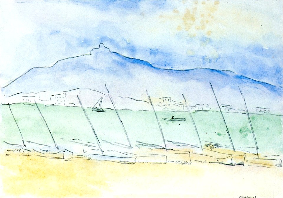 Sailboats on the Beach Albert Marquet
