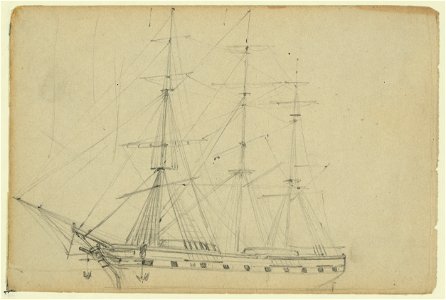 Sailing ship with three masts LCCN2004660174