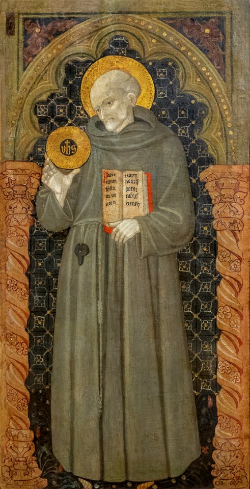 Saint Bernardino of Siena (15. century, National Museum of Serbia)