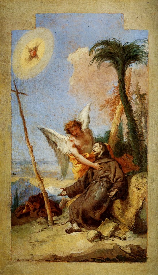 Saint Francis of Assisi Receiving the Stigmata-oil sketch