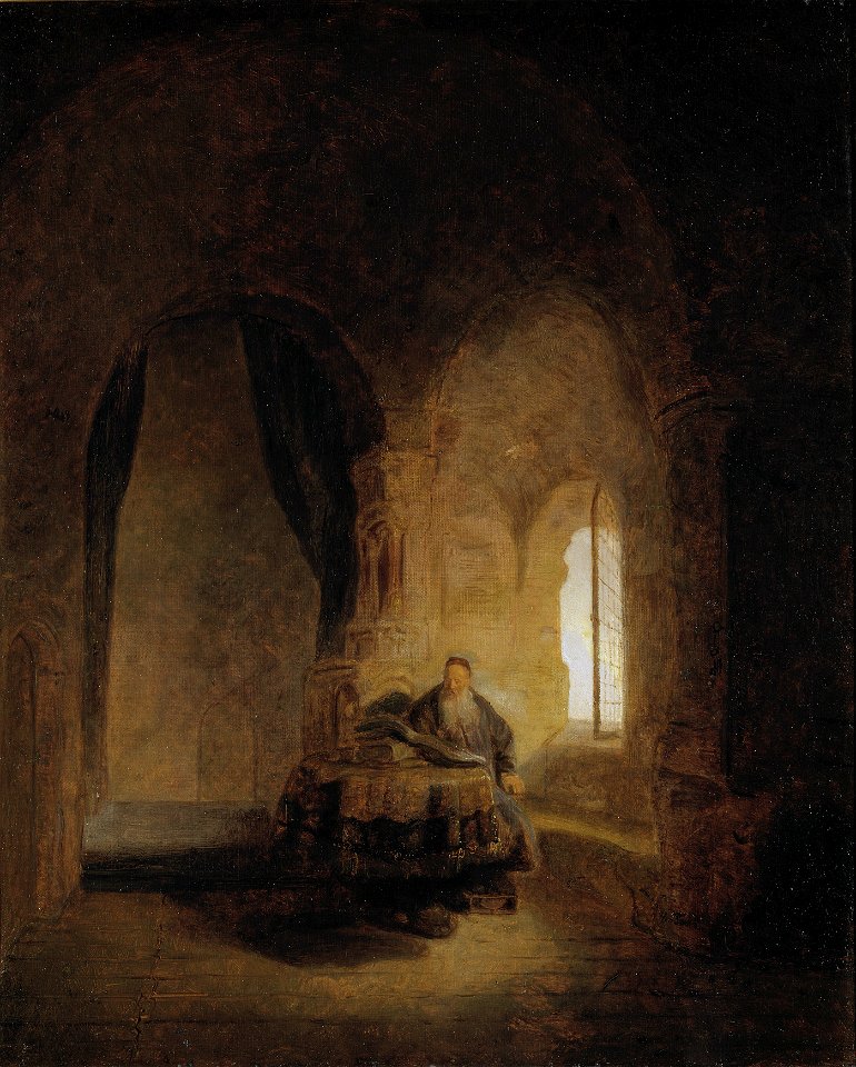 Saint Anastase. After Rembrandt, NM 579 (Ernst Josephson) - Nationalmuseum - 22315