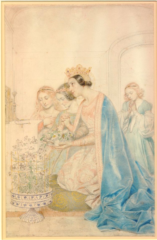 Saint Amelia, Queen of Hungary study