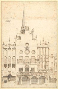 Saenredam - View of the Town Hall, 's-Hertogenbosch, RP-T-1898-A-3657