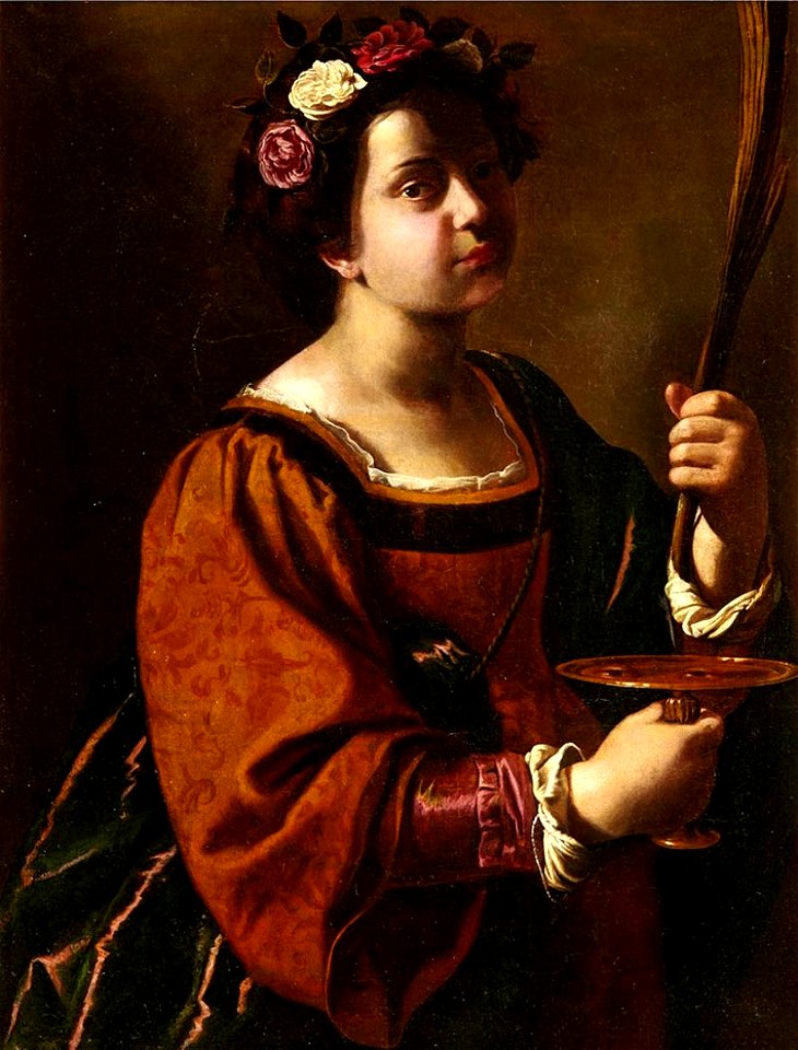 Saint Lucy by Artemisia Gentileschi ca. 1642-1644