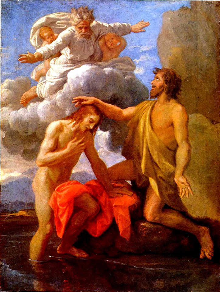 Saint Jean baptisant le Christ - Nicolas Poussin - 1648