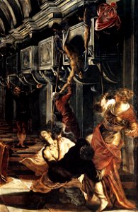 Jacopo Tintoretto - St Mark Working Many Miracles (detail) - WGA22487