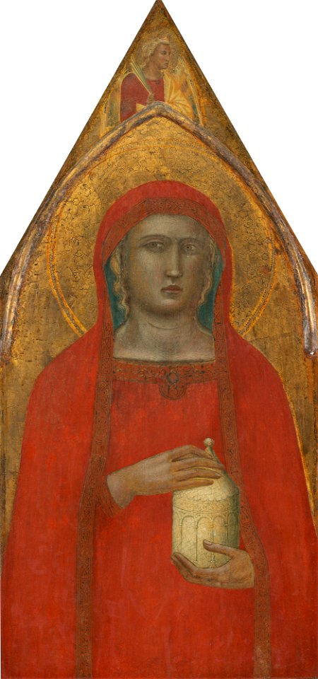 Saint Mary Magdalene, with an Angel (left panel A15787