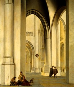 Saenredam - Interior of St. Bavo in Haarlem, 1636