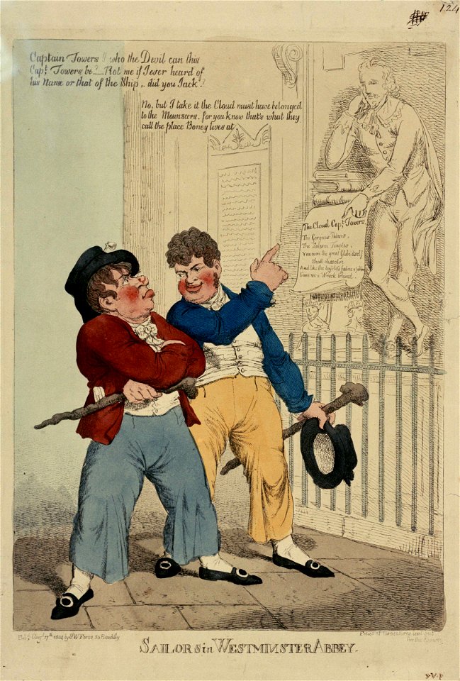 Sailors in Westminster Abbey (caricature) RMG PW3816
