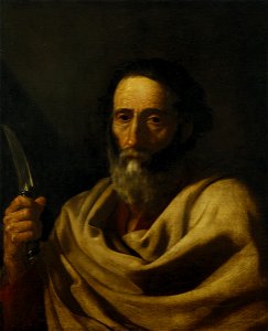 Saint Bartholomew by Jusepe de Ribera. Free illustration for personal and commercial use.