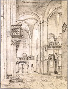 Saenredam - S.te Marijen kerck binnen uijttrecht, 1636, inv. nr. 13863