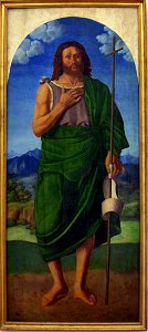 Saint John the Baptist by Lattanzio da Rimini. Free illustration for personal and commercial use.