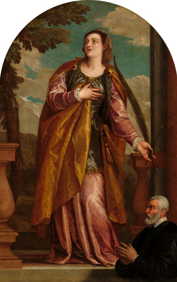 Saint Lucy and a Donor A28963
