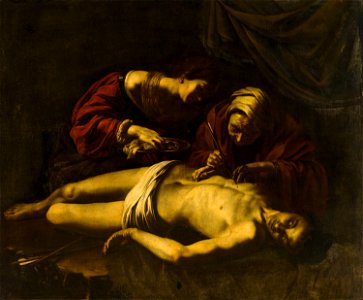 Saint Sebastian Tended by Saint Irene attributed to Nicolas Régnier Mauritshuis 304