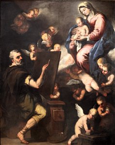 Saint Lucas painting the Virgin-Luca Giordano-MBA Lyon A55-IMG 0374