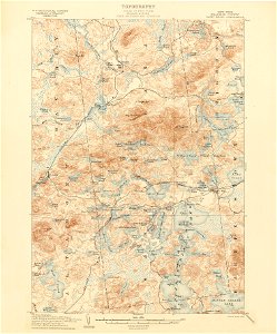 Saint Regis New York USGS topo map 1903