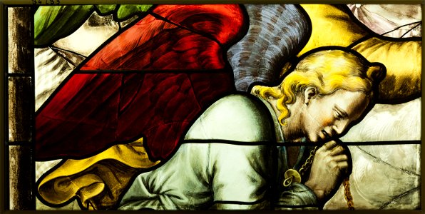 Saint-Chapelle de Vincennes - Baie 4 - Ange thuriféraire (bgw17 0547)