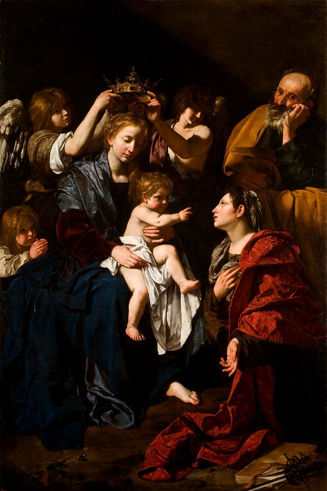 Sagrada Familia con santa Catalina (Cavarozzi)