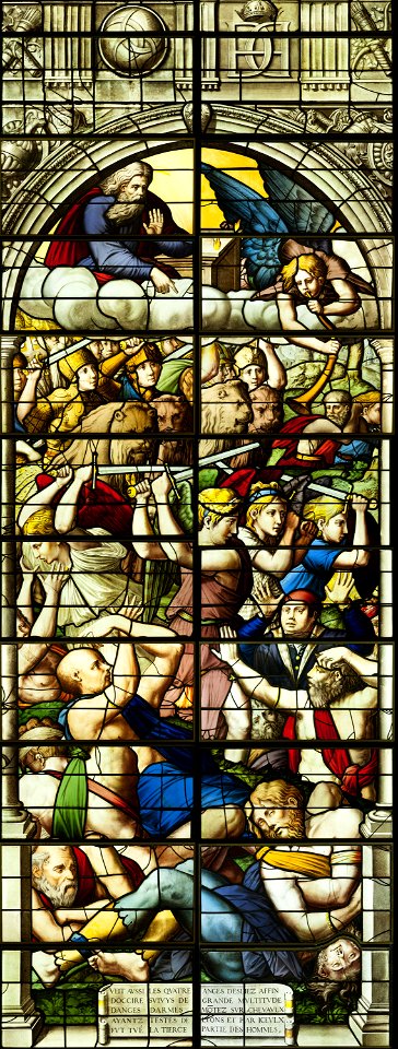 Saint-Chapelle de Vincennes - Baie 0 - Les anges exterminateurs (bgw17 0362)