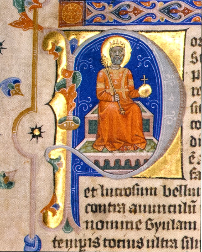 Saint Stephen on his throne