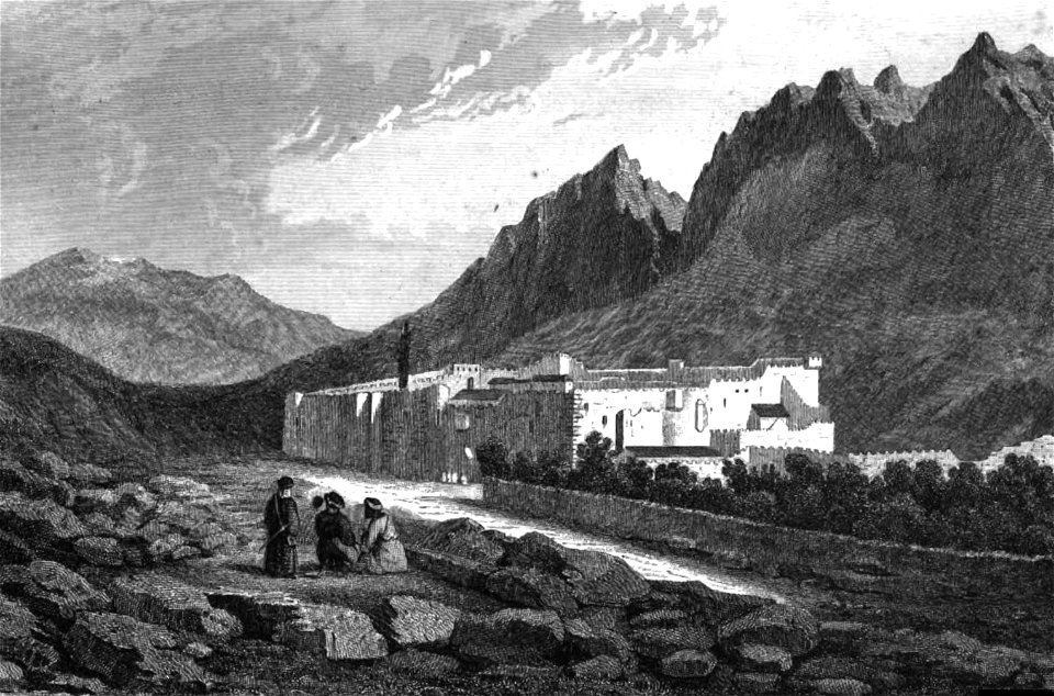 Saint Catherine's Monastery, Illustration for La Terre-Sainte et les lieux illustrés par les apôtres, by Adrien Egron, 1837 (24)