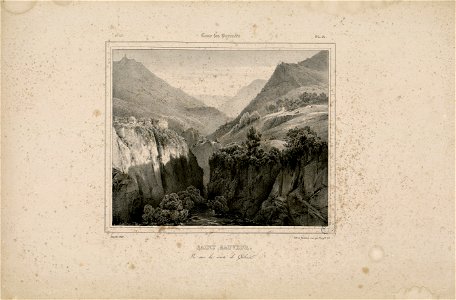 Saint Sauveur - Vu sur la route de Gèdres - Fonds Ancely - B315556101 A MONTHELIER 1 2 013