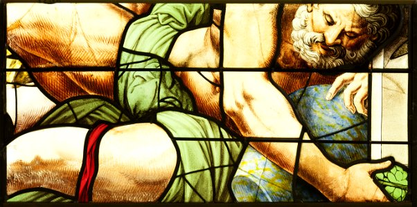 Saint-Chapelle de Vincennes - Baie 1 - Homme empoisonné (bgw17 0778)