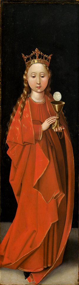 Saint Barbara (left wing exterior) A14376