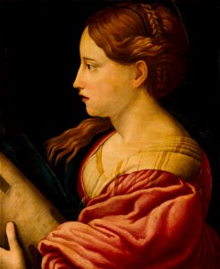 Saint Barbara after Parmigianino Mauritshuis 354
