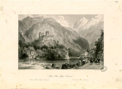 Saint Beat, upper Garonne = Saint-Béat, Haute-Garonne = St. Beat, Ober-Garonne - Fonds Ancely - B315556101 A ALLOM 1 015