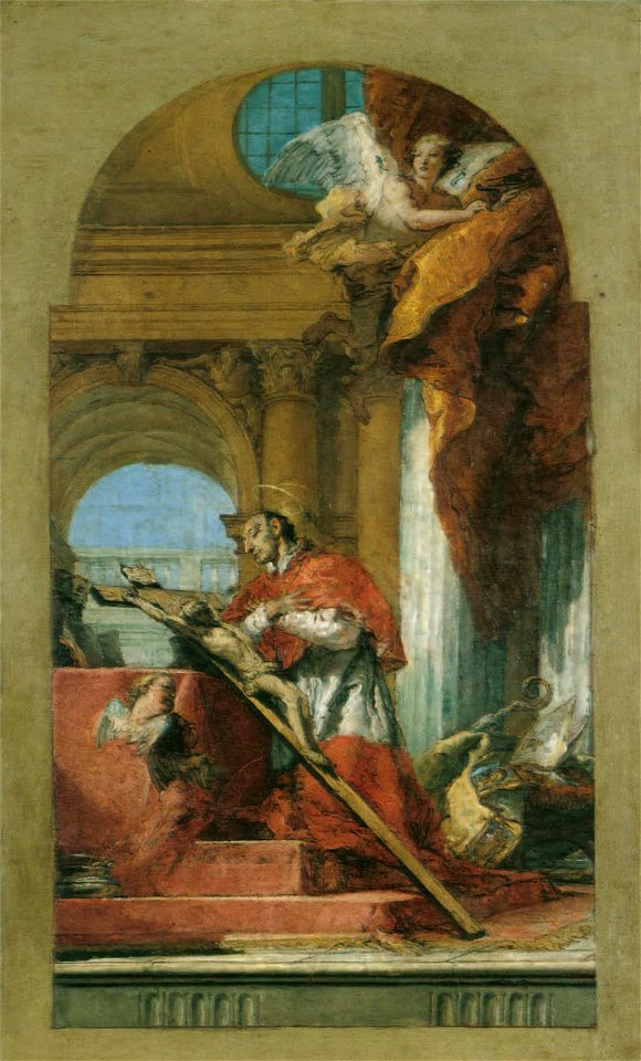 Saint Charles Borromeo-oil sketch
