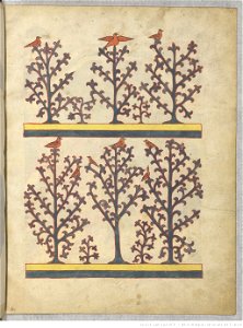 Saint-Sever Beatus f. 052r - Flore arbre(s)