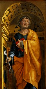 Saint Peter the Apostle by Bernardino Zenale. Free illustration for personal and commercial use.