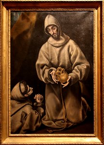 Saint François d'Assise et frère Léon (avec cadre), El Greco, Musée Goya