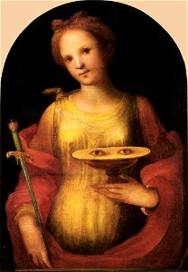 Saint Lucy by Domenico di Pace Beccafumi. Free illustration for personal and commercial use.
