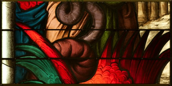 Saint-Chapelle de Vincennes - Baie 3 - La Bête (bgw17 0864)