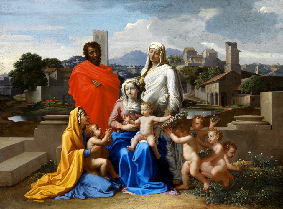 Sainte Famille - Poussin - National Gallery of Ireland
