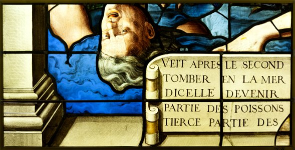 Saint-Chapelle de Vincennes - Baie 2 - Scène de naufrage (bgw17 0489)