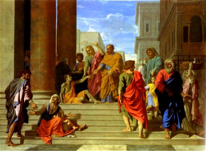 Saint Pierre et saint Jean guérissant le boiteux - Poussin - Metropolitan