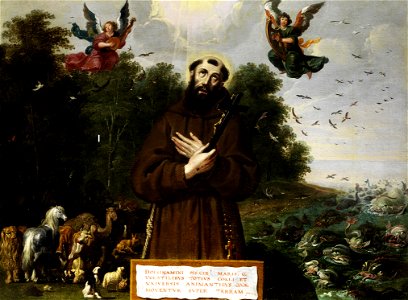 Saint Francis preaches to the animals