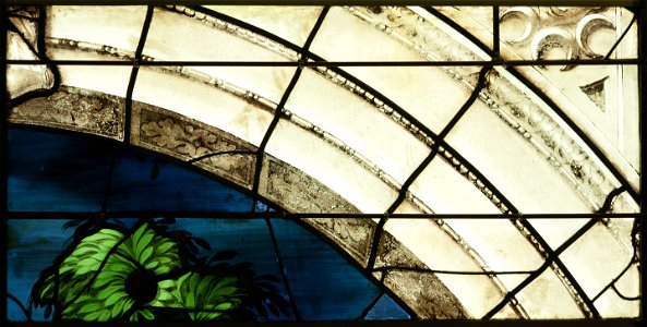 Saint-Chapelle de Vincennes - Baie 4 - Cime d'un arbre (bgw17 0520)