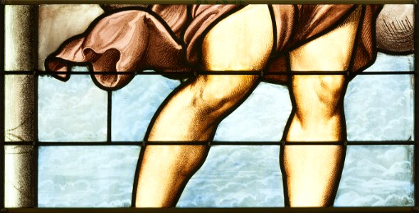 Saint-Chapelle de Vincennes - Baie 3 - Jambes de l'ange (bgw17 0844)