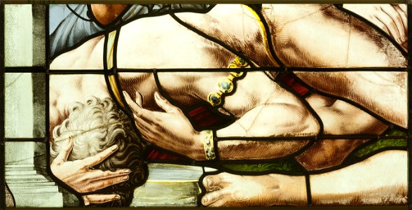 Saint-Chapelle de Vincennes - Baie 1 - Homme empoisonné (bgw17 0777)