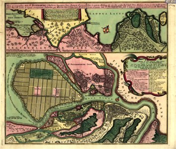 Saint Petersburg ~1734 map LOC g7064s hl000005
